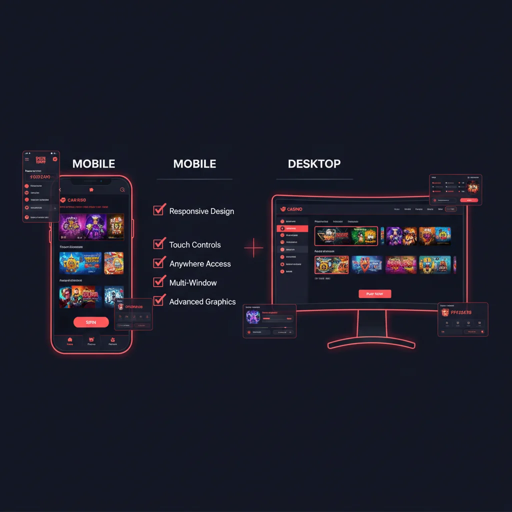 NV Casino srovnání mobilní a desktopové verze – funkce a počet her